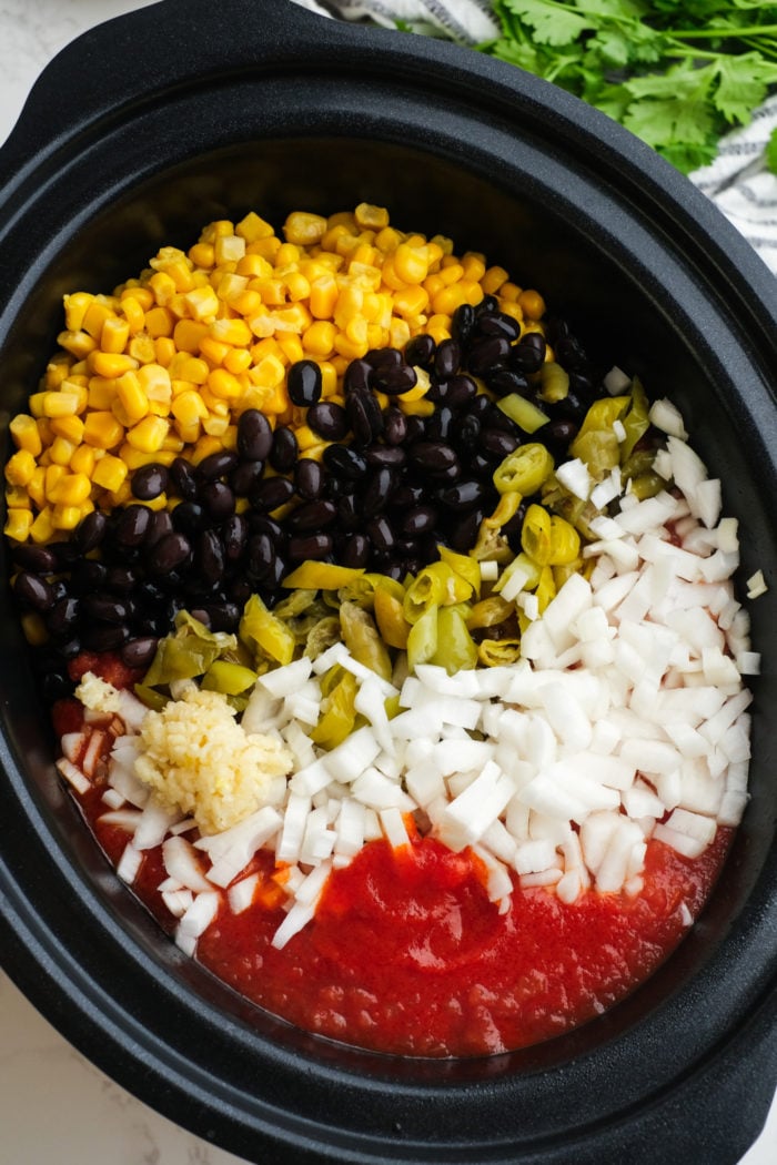 deconstructed Crock Pot Chicken Corn ingredients