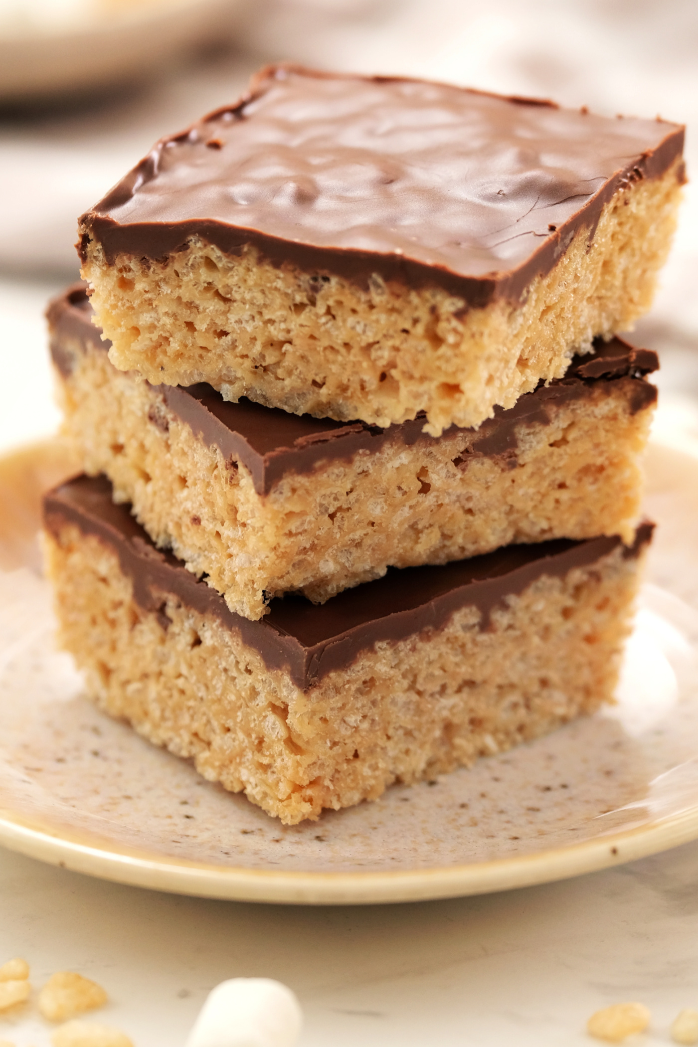 Sweets With Rice Chocolate Peanut Butter Rice Crispy Treats - Reluctant Entertainer