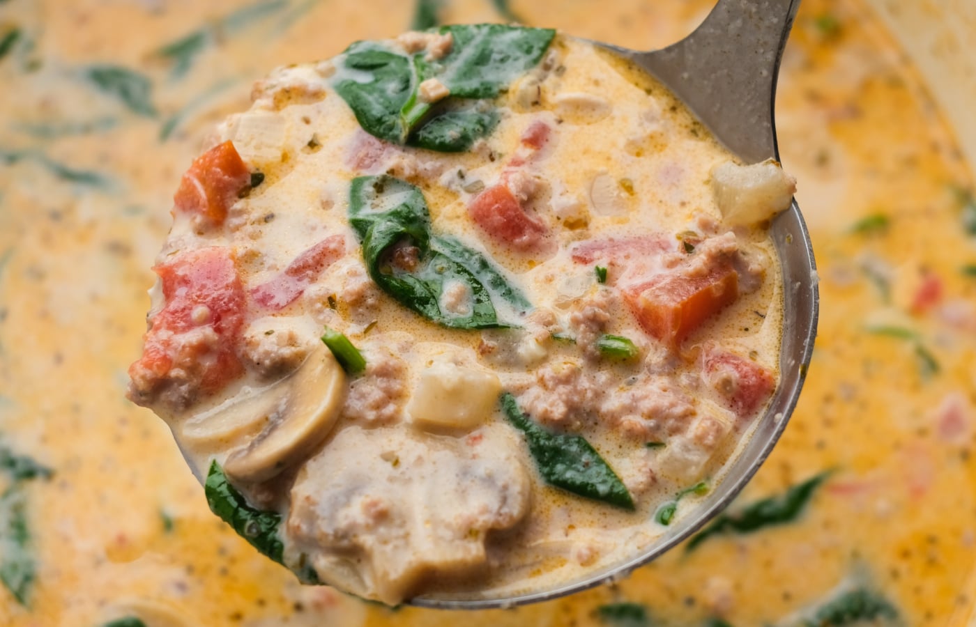 Creamy Parmesan Italian Sausage Soup Reluctant Entertainer