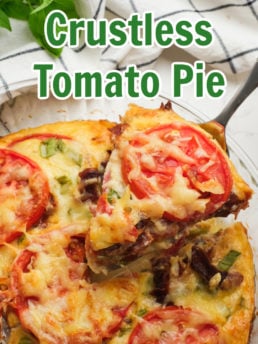 Crustless Tomato Pie