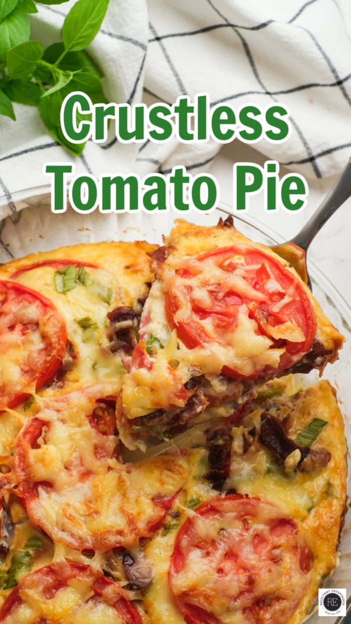 Crustless Tomato Pie