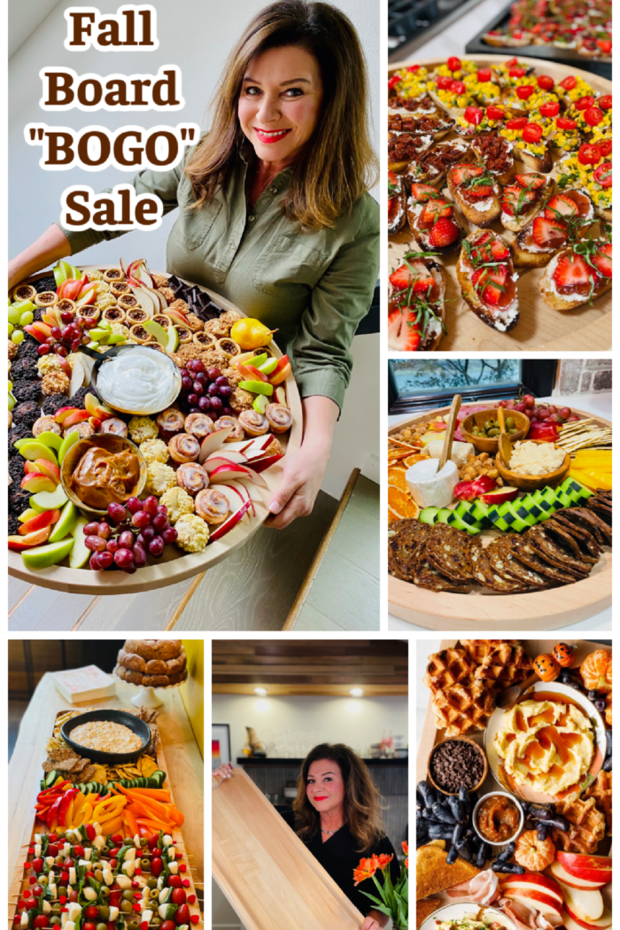 big board BOGO sale for fall dessert board