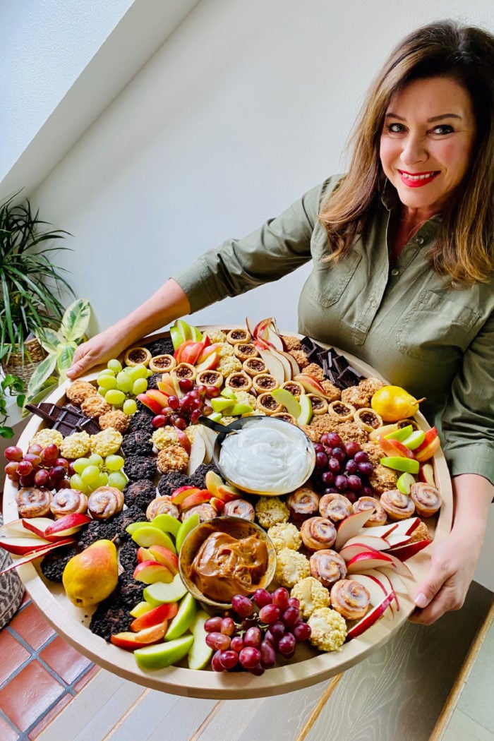 woman holding a Fall Dessert
Charcuterie Board