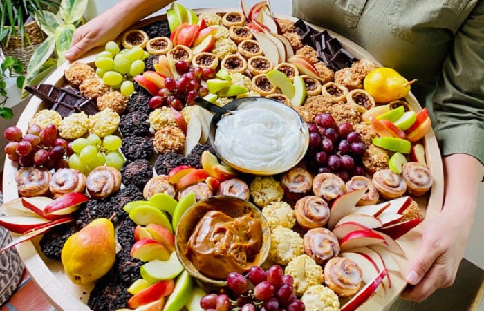 a beautiful dessert board