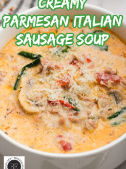 Creamy Parmesan Italian Sausage Soup