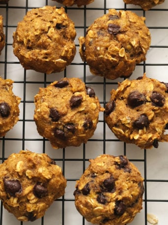 pumpkin and bananas in cookie recipe