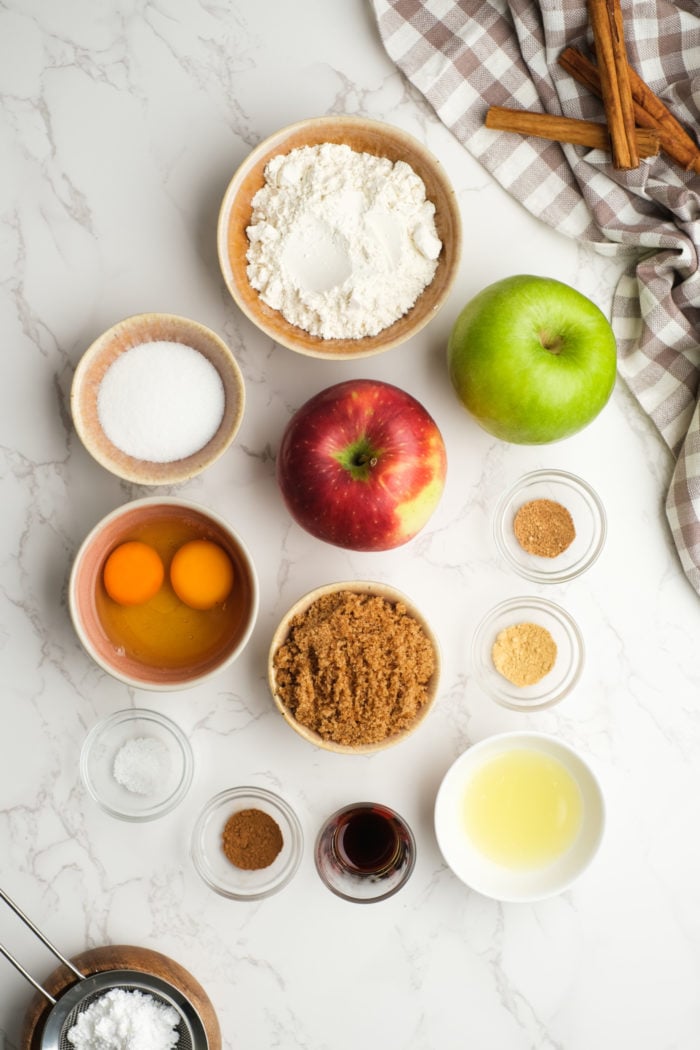 ingredients to make apple charlotte cake