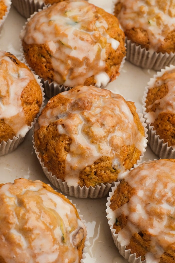 muffins with glaze