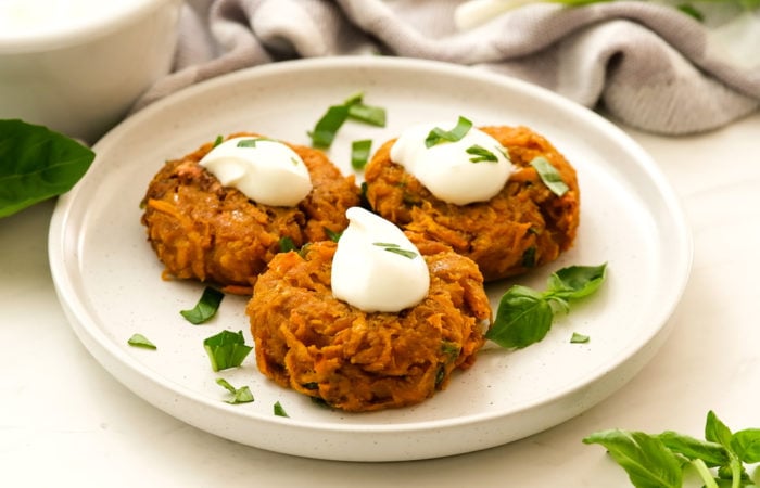 serving how to make Sweet Potatoes Fritters