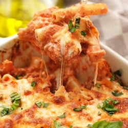 cheesy bite of pasta