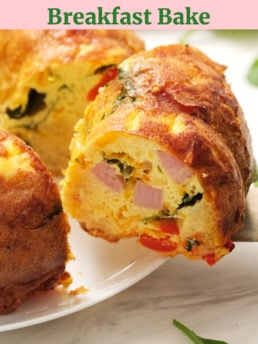 Biscuit Breakfast Bake with ham