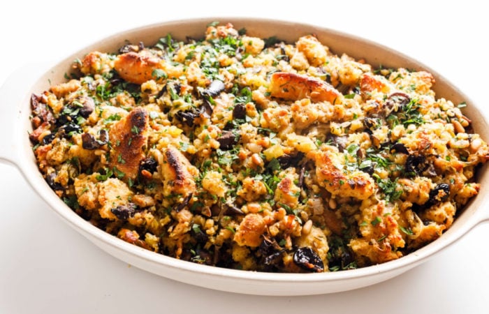 Cornbread Stuffing with parsley