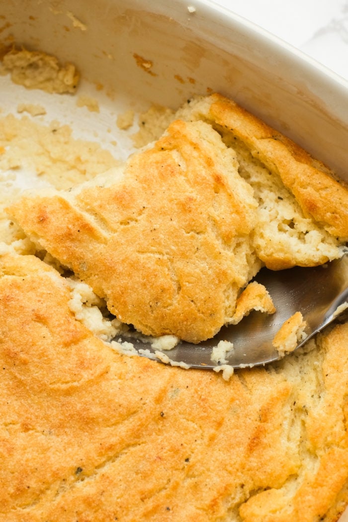 a spoonful of Spoon Bread