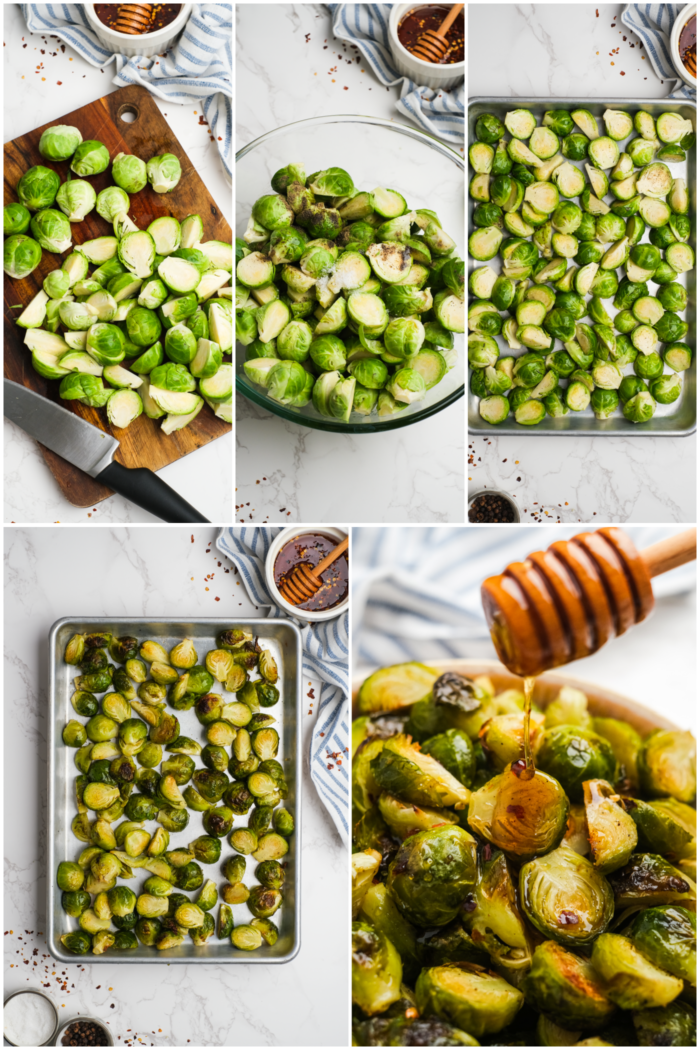 how to make Hot Honey Brussels Sprouts