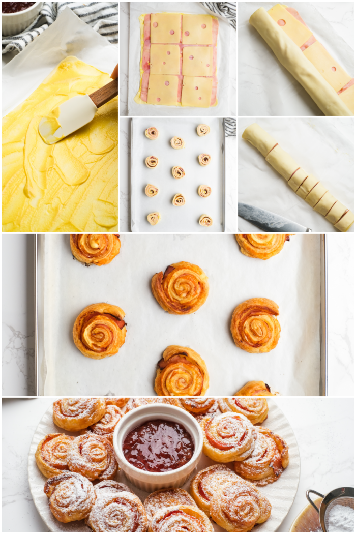 how to make Monte Cristo Pinwheels