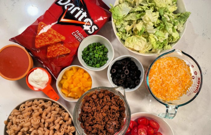 Taco Pasta Salad Doritos