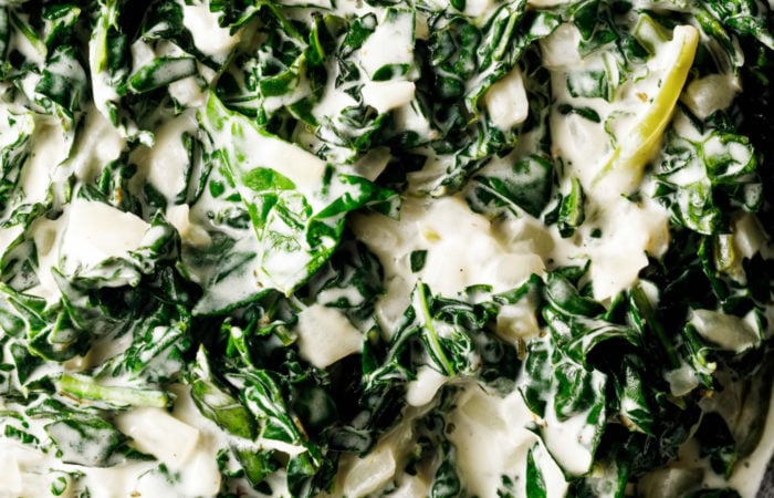 creamed kale