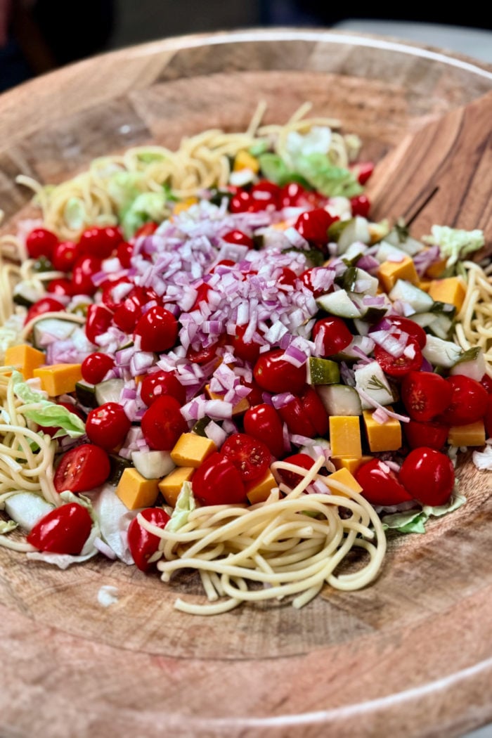 spaghetti pasta salad