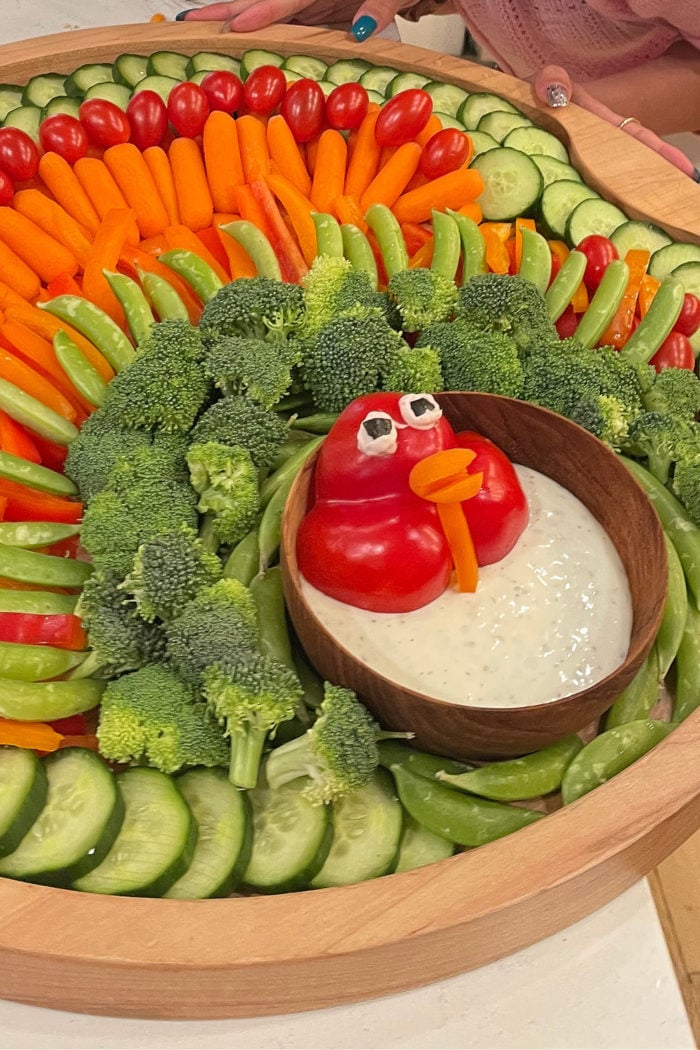 turkey veggie platter