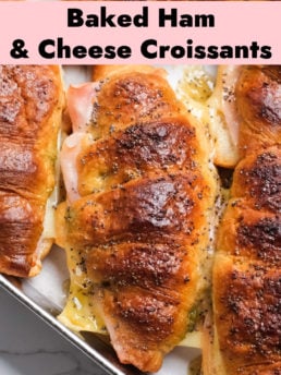 Baked Ham and Cheese Croissants