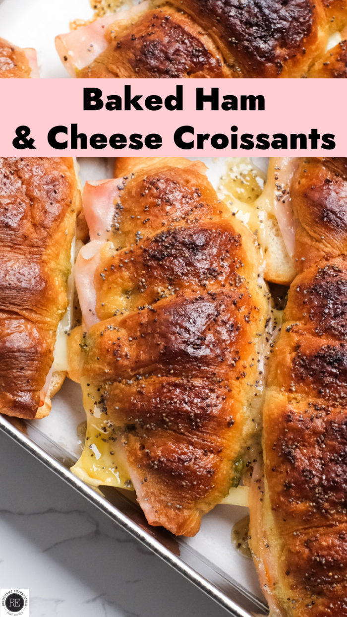 Baked Ham and Cheese Croissants