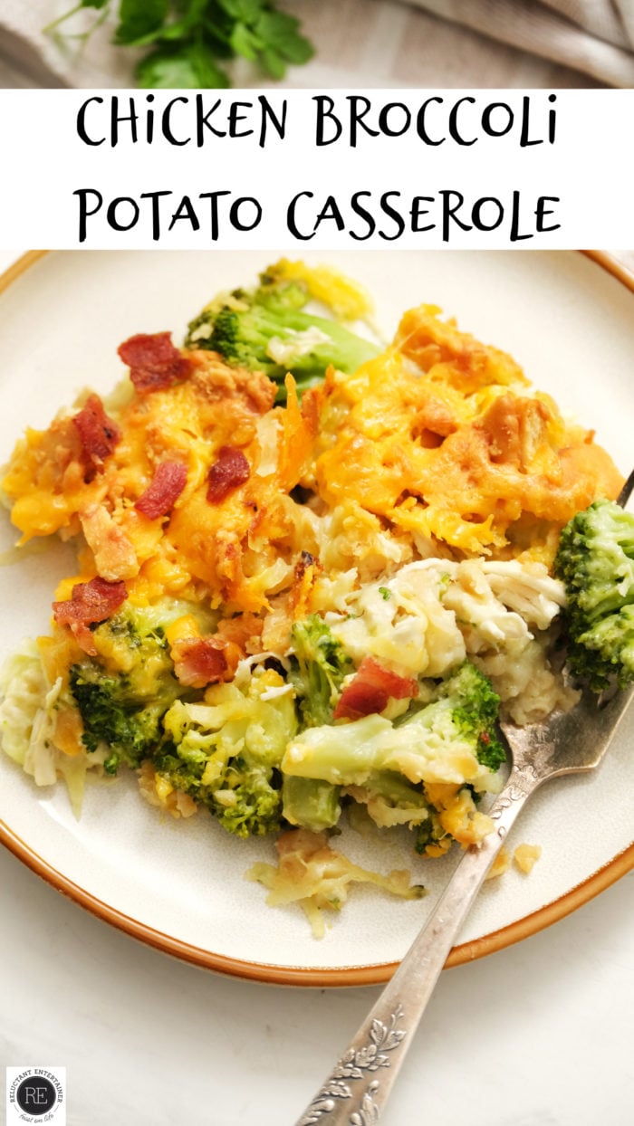 Broccoli Casserole with potatoes and chicken