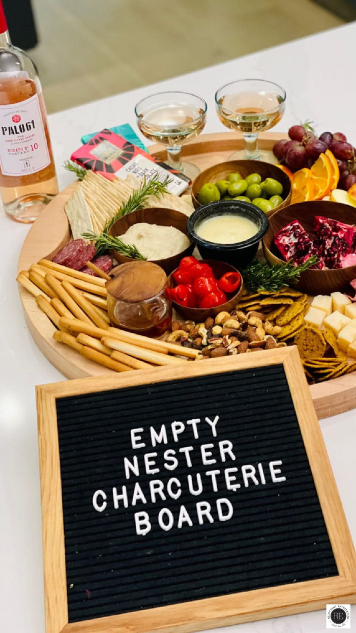 Empty Nester Charcuterie Board