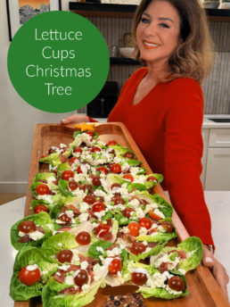 Lettuce Cups Christmas Tree