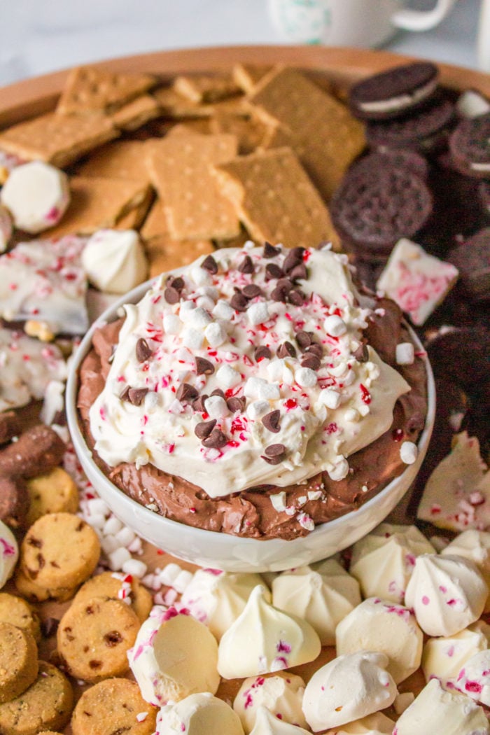 whipped cream on Hot Cocoa Dip