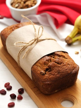 Christmas gift banana bread