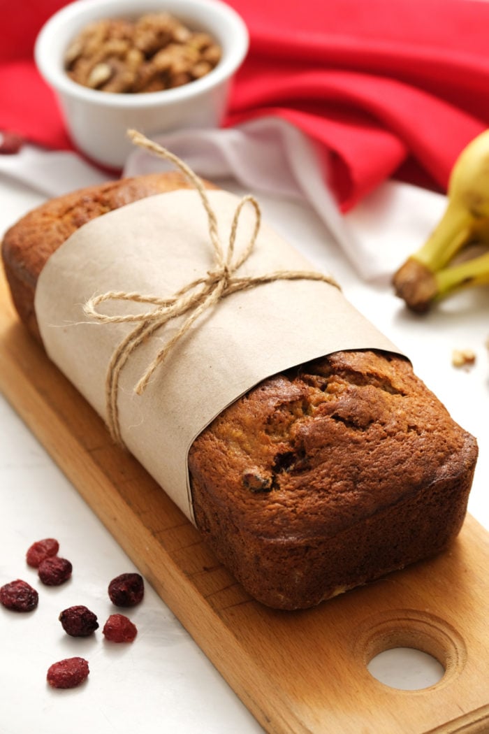 Christmas gift banana bread