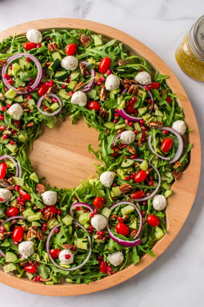 a Christmas Wreath Salad