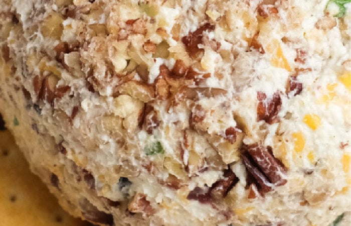 cheese ball with nuts