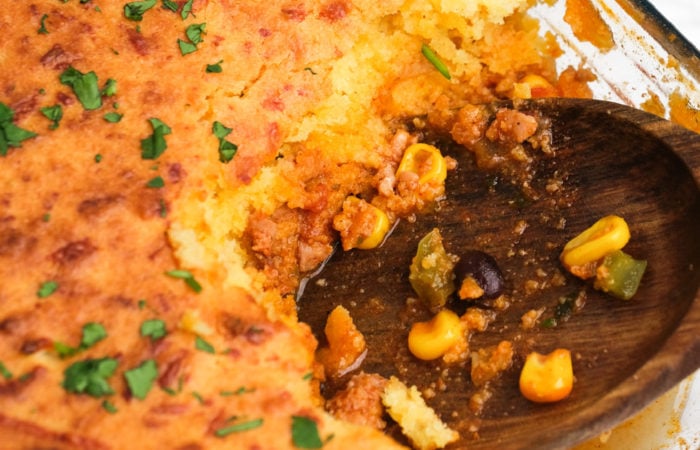 spoonful of Cornbread Cowboy Casserole