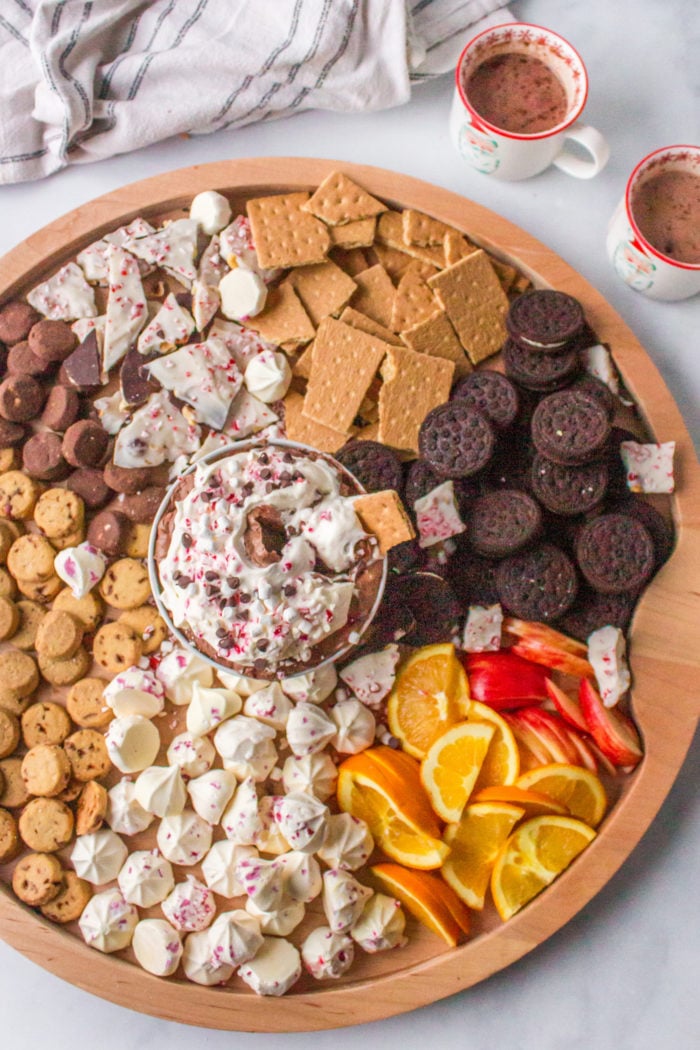 a Hot Cocoa Dip board