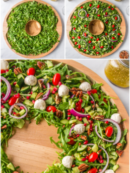 how to make a Christmas Wreath Salad