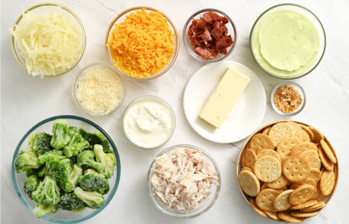 ingredients to make Chicken Broccoli Potato Casserole