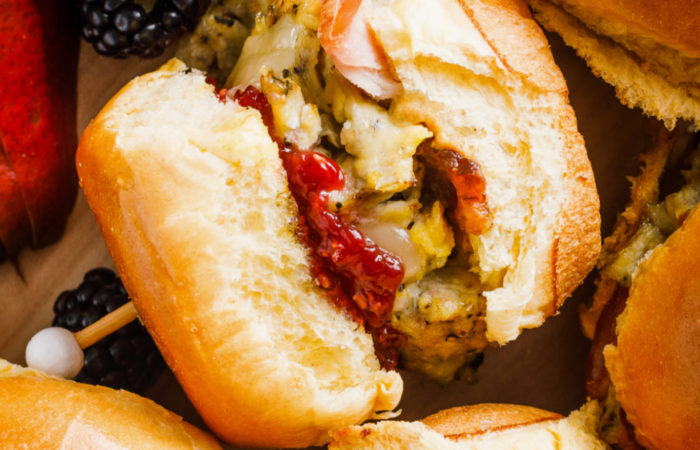 a Monte Cristo Breakfast Slider