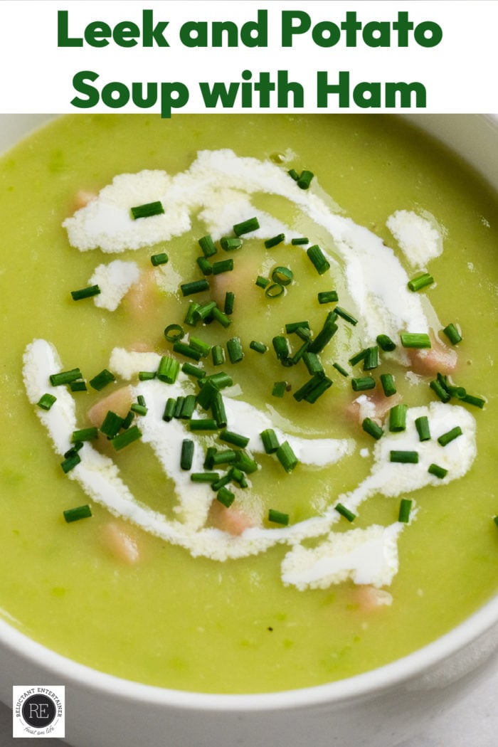 Leek and Potato Soup with Ham