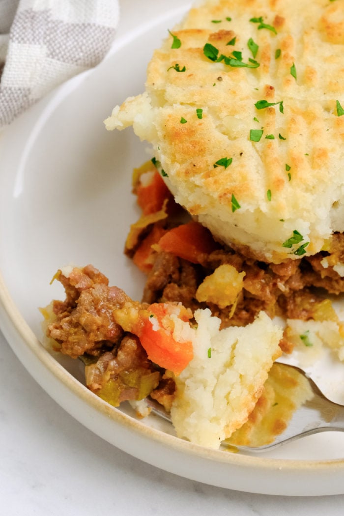 a bite of cottage pie