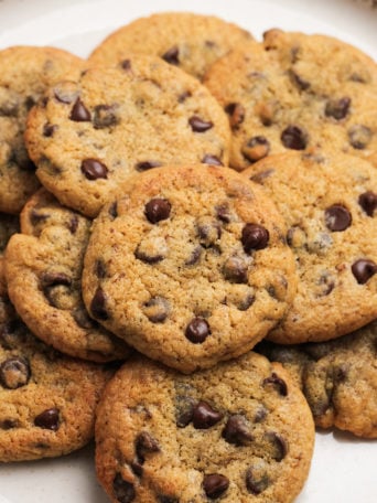 plate of Chocolate Chip Cookies