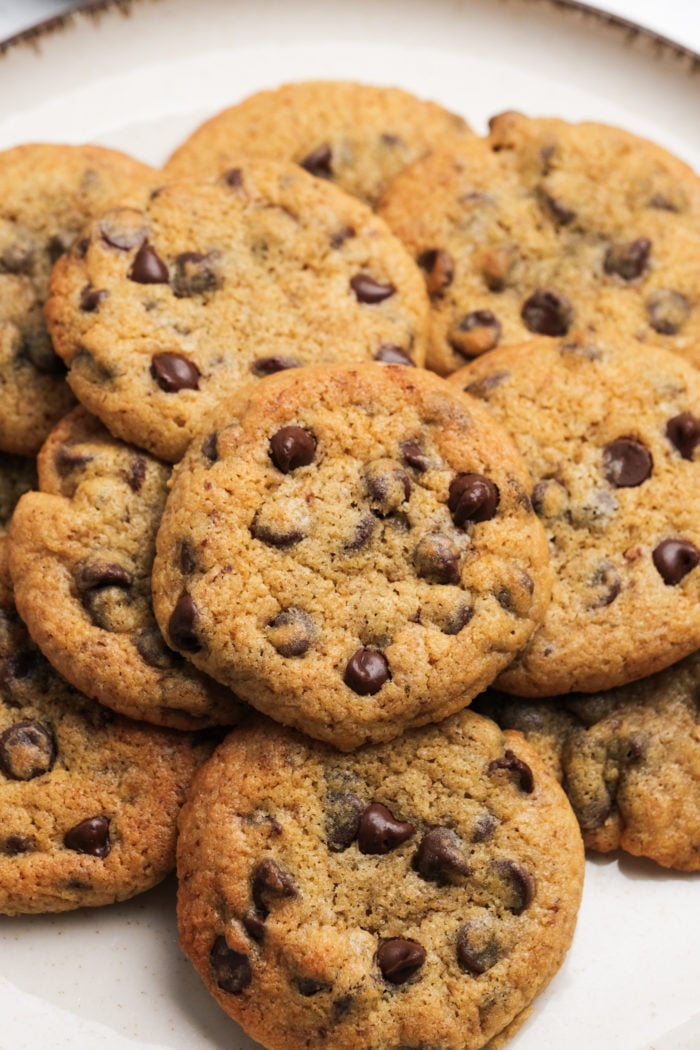 plate of Chocolate Chip Cookies