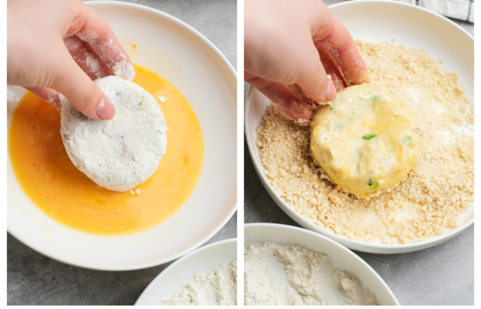 making potato and fish cakes