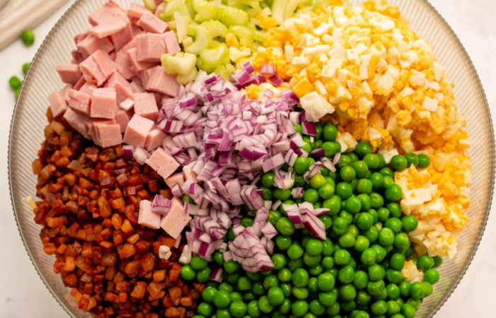 deconstructed carbonara salad