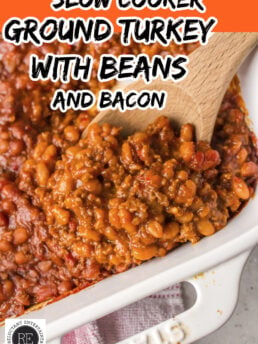Ground Turkey with Beans and Bacon