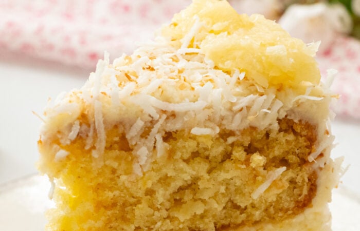 a serving of Pineapple Dream Cake