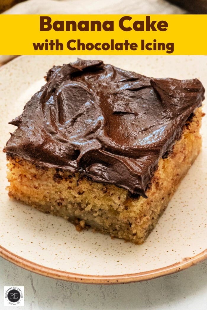 Banana Cake with Chocolate Frosting