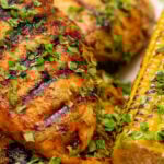 Mexican Chicken Marinade sprinkled with fresh cilantro