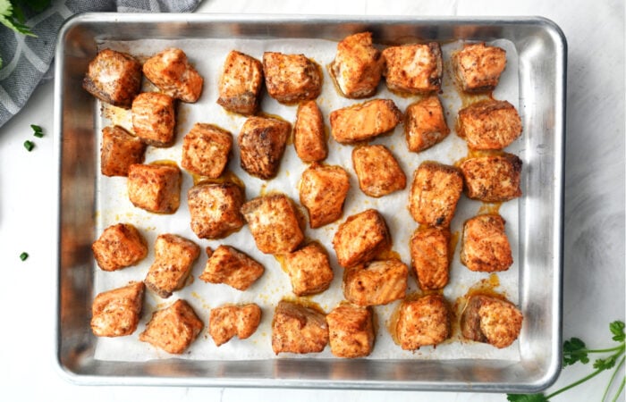 cooked salmon bites