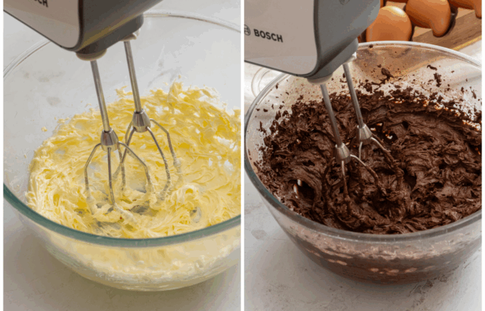 making chocolate frosting